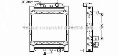 AVA QUALITY COOLING re2073 -  Радиатор, охлаждение двигателя